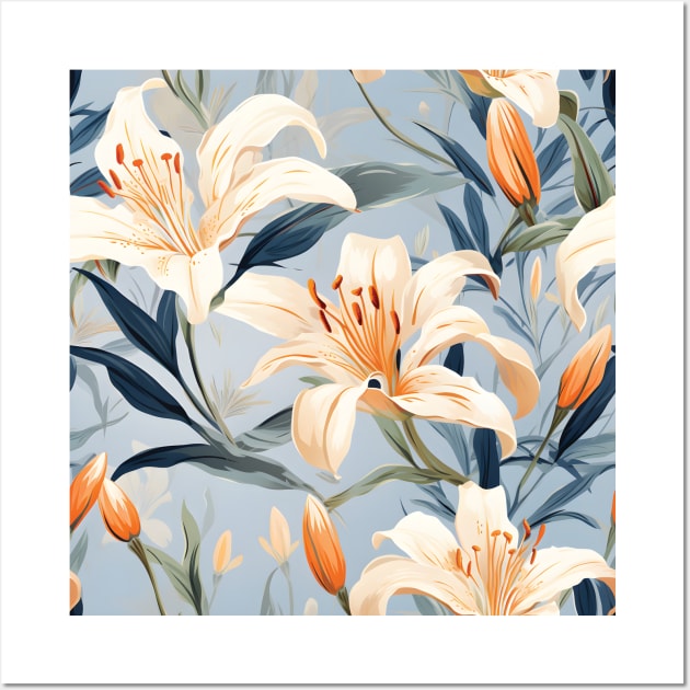 Whimsical Lily Whirl: Floral Delight! Wall Art by Arsy Art